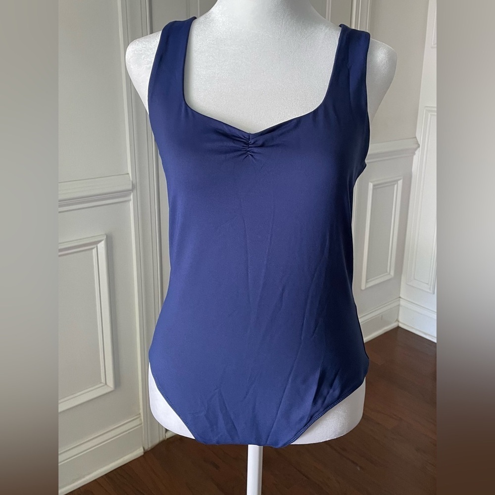 House of Harlow 1960 Navy Blue Tank Bodysuit Size Large